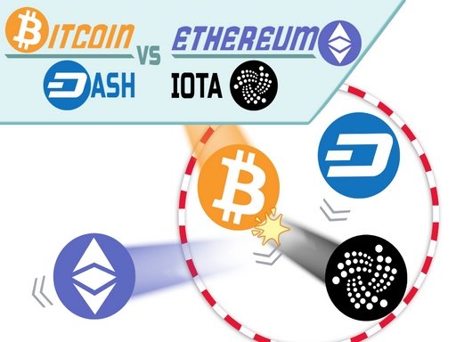 BITCOIN vs ETHEREUM DASH IOTA Online