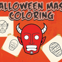 Halloween Mask Coloring Book