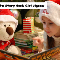 Santa Story Book Girl Jigsaw