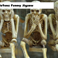 Skeletons Funny Jigsaw