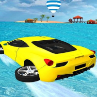 Water Surfing Car Stunts Game 3D