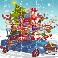 Xmas Trucks Jigsaw